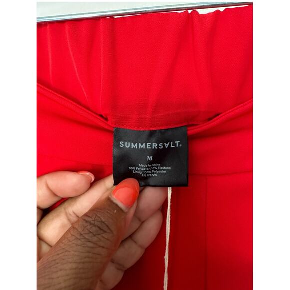 New with Tags Summersalt Red Lava The Perfect Wide Leg Pant Size Medium - Picture 3 of 16